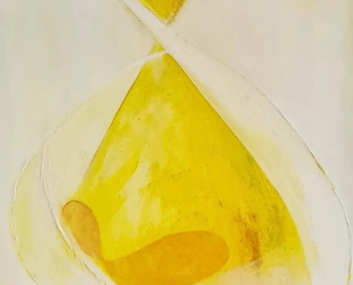 7. Geborgen, Acryl op doek